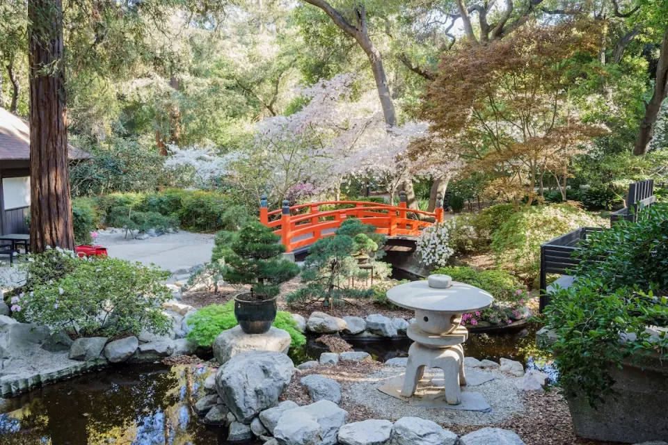 Japanese Garden section at Descanso Gardens in Los Angeles.